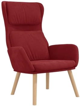 vidaXL Relaxsessel Weinrot Samt 70x77x98 cm (341356)