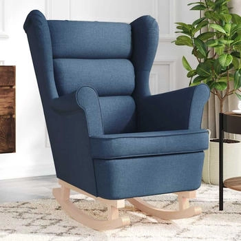 vidaXL Schaukelsessel Blau 74x90x102 cm Stoff (4016927)