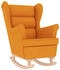 vidaXL Schaukelsessel Dunkelgelb 74x90x102 cm Stoff (4016928)