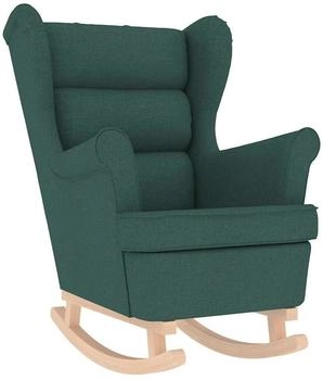 vidaXL Schaukelsessel Dunkelgrün 74x90x102 cm Stoff (4016924)