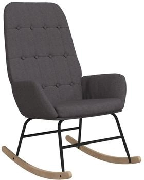 vidaXL Schaukelstuhl Dunkelgrau Stoff 70x79x101 cm (341254)