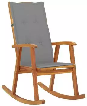 vidaXL Schaukelstuhl mit Auflagen Massivholz Akazie 57x100x117 cm (3064180)