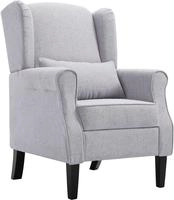 vidaXL Sessel Hellgrau Stoff
