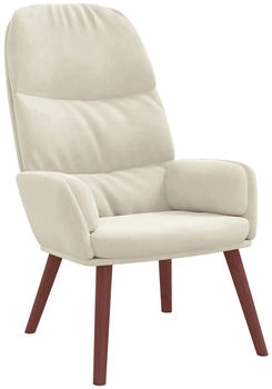vidaXL Relaxsessel Cremewei&szlig; Samt (4102619)