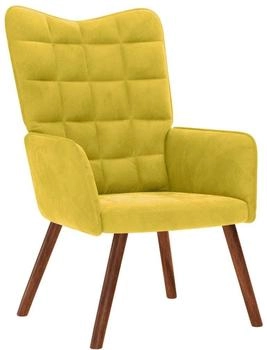 vidaXL Relaxsessel Gelber Samt (4016817)