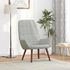 vidaXL Relaxsessel Hellgrau Samt (4102632)