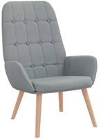 vidaXL Relaxsessel Hellgrau Stoff