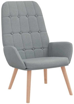 vidaXL Relaxsessel Hellgrau Stoff (4102643)