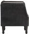 vidaXL Sessel Schwarz Echtes Ziegenleder 60x57x64 cm (286617)