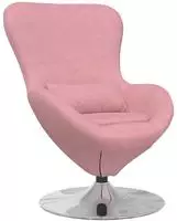 vidaXL Eiersessel Rosa Samt
