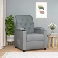Relaxsessel Hellgrau Stoff Vidaxl