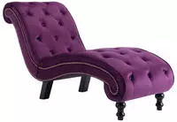 vidaXL Chaiselongue Lila Samt