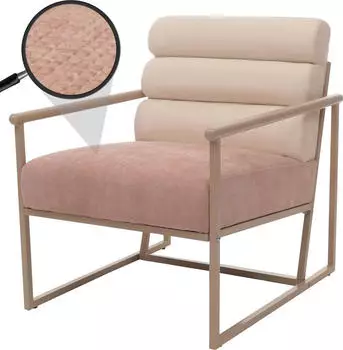 Heute Wohnen Lounge- HWC-O38 Cocktail-/Polstersessel Stoff 420 g/m² Metall