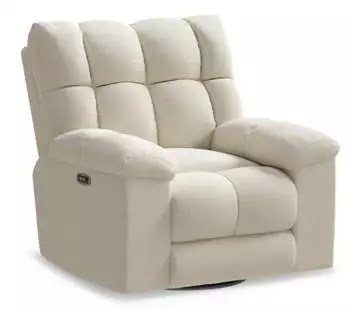 Flexispot Elektrischer Relaxsessel mit Wipp- und Drehfunktion (Waffle) Vanillecreme