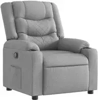 vidaXL Relaxsessel Hellgrau Stoff