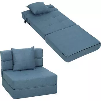 HomCom Schlafsessel 70 x 70 x 61 cm dunkelblau