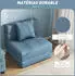 HomCom Schlafsessel 70 x 70 x 61 cm dunkelblau