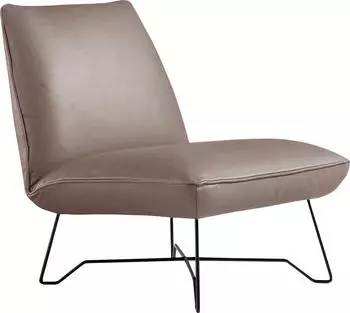 Egoitaliano Lia Loungesessel Leder (BULL) Beige/Safari (Lia)