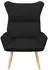 vidaXL Sessel Stoff & Sperrholz Schwarz 69x74x93cm (42001867)