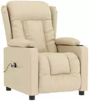 Vidaxl Relaxsessel Elektrisch Creme Stoff
