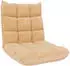 Mendler HWC-N43 Bodensessel Klappsessel 6 Relaxpositionen Samt beige (106906)