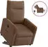 vidaXL Relaxsessel mit Aufstehhilfe Elektrisch Braun Stoff (3324025)