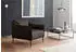 Willi Schillig Sally Cocktailsessel Longlife Xtra-Leder braun, Metallfüße schwarz (Z59)