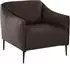 Willi Schillig Sally Cocktailsessel Longlife Xtra-Leder braun, Metallfüße schwarz (Z59)