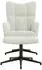 vidaXL Relaxsessel mit Hocker Cremeweiß Samt (328115)
