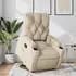 vidaXL Relaxsessel mit Aufstehhilfe Creme Stoff (3204719)