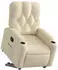 vidaXL Relaxsessel mit Aufstehhilfe Creme Stoff (3204719)