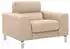 Calia Italia Simon Loungesessel Leder beige, 112x81x94cm