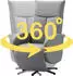 sit&more Juma TV-Sessel Drehfunktion & Kopfteilverstellung, Jungle, 90% Polyester (Juma)