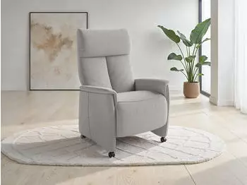 sit&more Cremona Comfort TV-Sessel Silber 98% Polyester, manuell/elektrisch (35669231-0)