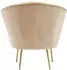 Kayoom Loulan 125 Cocktail-Sessel Samt Creme (Loulan 125)