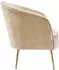 Kayoom Loulan 125 Cocktail-Sessel Samt Creme (Loulan 125)