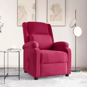 vidaXL Relaxsessel Weinrot Samt (342404)