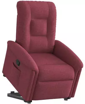 vidaXL Relaxsessel mit Aufstehhilfe Weinrot Stoff (3303257)