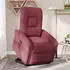 vidaXL Relaxsessel mit Aufstehhilfe Weinrot Stoff (3303257)