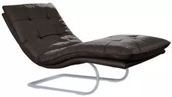 Willi Schillig daily dreams Relaxliege Leder Waffelkissen-Optik, braun, 75cm (Z59)