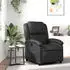 vidaXL Relaxsessel Echtleder Schwarz (3205468)