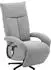 sit&more Amica TV-Sessel Polyester hellgrau, Kopfteilverstellung, Drehfunktion (73000166-0)