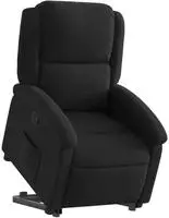 vidaXL Relaxsessel mit Aufstehhilfe Schwarz Stoff