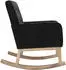 CLP Schaukelstuhl Dream Stoff, Schwarz (316277)