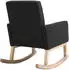CLP Schaukelstuhl Dream Stoff, Schwarz (316277)