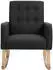 CLP Schaukelstuhl Dream Stoff, Schwarz (316277)