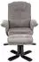 Idimex Charly Relaxsessel mit Hocker drehbar neigungsverstellbar grau/schwarz (31172)