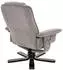 Idimex Charly Relaxsessel mit Hocker drehbar neigungsverstellbar grau/schwarz (31172)