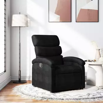 vidaXL Relaxsessel Stoff, Schwarz (3205806)