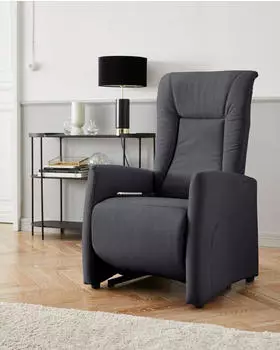 sit&more Melissa TV-Sessel 98% Polyester, dunkelgrau, B:71cm (49477062-0)